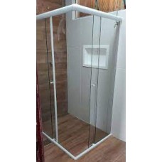 Box Cristal com Kit Branco 1,00 x 1,90